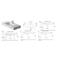 Раковина Duravit Vero для мебели с отверстием под смеситель 1050x490 мм, белая (329100000) - миниатюра фото 2