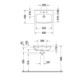 Медицинская раковина Duravit DuraStyle 600x440 мм без перелива и отверстия под смеситель, белая (2324600070) - миниатюра фото 2