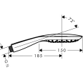 Ручной душ Hansgrohe Raindance Select E 150 с технологией RainAir и AirPower, хром (26550000) - миниатюра фото 2