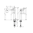 Смеситель для раковины Hansgrohe Talis S, 1 отверстие, с донным клапаном, хром (72115000) - миниатюра фото 2