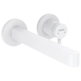 Смеситель для раковины Hansgrohe Finoris настенный однорычажный белый матовый (76050700) - миниатюра фото 1