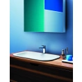 Встраиваемая раковина AZZURRA GLAZE 69x38 см без отверстия, белая - миниатюра фото 1
