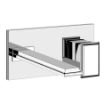 Встраиваемый однорычажный смеситель Gessi Eleganza для раковины (без донного клапана, хром) (46088#031) - миниатюра фото 1