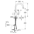 Смеситель Grohe Blue для кухни с подачей холодной, горячей и фильтрованной воды - миниатюра фото 3
