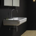 Подвесная раковина AZZURRA CHARME 90x46 см, белая, с отверстием под смеситель - миниатюра фото 1