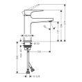 Смеситель для раковины Hansgrohe Metropol 110 с донным клапаном, хром (32507000) - миниатюра фото 2