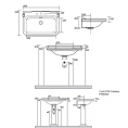 Пьедестал для раковины Kerasan Waldorf 60/80 см, черный (417004 Nero lucido) - миниатюра фото 2