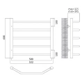 Полотенцесушитель электрический Terminus Виктория П5 50x63 E R - миниатюра фото 2