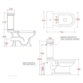 Унитаз-компакт ArtCeram Hermitage WC - миниатюра фото 5