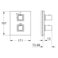 Термостат для душа Grohe Grohtherm Cube 19959000 - миниатюра фото 8