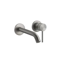 Встраиваемый смеситель GESSI 316 для раковины с изливом, матовый стальной (54183#239) - миниатюра фото 1