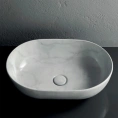 Раковина-чаша GLOBO T-Edge Marmo di Carrara 54x36 см для установки на столешницу (B6O54.MC*0) - миниатюра фото 1