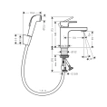 Hansgrohe Vernis Shape: набор смесителя для раковины и биде, хром (71216000) - миниатюра фото 2