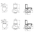 Унитаз-компакт Ideal Standard Connect Space E119601 — эргономичный и экономичный - миниатюра фото 5