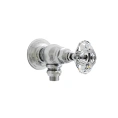 Запорный вентиль Nicolazzi Teide 3/4 для стиральной машины, ручка Crystal handle, хром (1947CR15) - миниатюра фото 1
