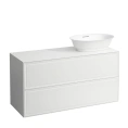 Подвесная тумба Laufen New Classic 1180 мм с двумя ящиками, белая глянцевая (4.0608.4.085.631.1) - миниатюра фото 1