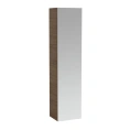 Шкаф подвесной Laufen Alessi One 400x300x1700 мм с зеркальной дверцей и 4 полками (цвет орех) (4.5802.1.097.630.1) - миниатюра фото 1
