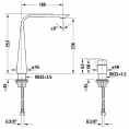 Смеситель для раковины Duravit D.1 с ручкой-цилиндром, хром (D11130009010) - миниатюра фото 2