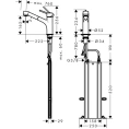Кухонный смеситель Hansgrohe Talis M52 с выдвижным душем и поворотным изливом (73860000) - миниатюра фото 2