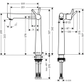 Смеситель для раковины Hansgrohe Talis S 250, 1 отв., хром (72116000) - миниатюра фото 2