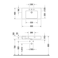 Раковина Duravit Vero для мебели, белая, 850x490 мм, с переливом и отверстием под смеситель (329850000) - миниатюра фото 4