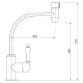 Кухонный смеситель Zorg Clean Water ZR 324 YF-50 BR - миниатюра фото 2