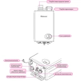 Газовый проточный водонагреватель Rinnai RW-14BF 29-4 кВт - миниатюра фото 2
