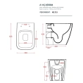 Унитаз напольный Artceram A16 Rimless 36×52 см, цвет cocoa (ASV004 39 00) - миниатюра фото 2