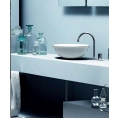 Накладная круглая раковина AZZURRA JUBILAEUM 45x18 см без отверстий, белая - миниатюра фото 3
