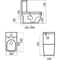 Унитаз-моноблок Arcus 050 белый (SY) - миниатюра фото 2