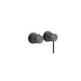 Встраиваемый смеситель GESSI 316 для двух источников в цвете Black Metal Brushed PVD (54077#707) - миниатюра фото 1