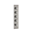 Термостатический смеситель GESSI на 4 выхода с наружной резьбой 3/4 (цвет steel brushed) (54518#239) - миниатюра фото 1