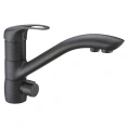 Смеситель для кухни Zorg Clean Water ZR 404 KF черный металл - миниатюра фото 1