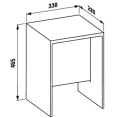Табурет Laufen Kartell пластиковый, 33x28x46.5 см, цвет янтарь (3.8933.0.081.000.1) - миниатюра фото 2