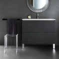Тумба с керамической раковиной Laufen Kartell 800 мм белая с шиферными ящиками (8.6033.5.642.104.1) - миниатюра фото 1