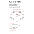 Раковина Artceram WASHBASINS FUORI QUOTA встраиваемая 65х44 см с 1 отв под смесительитель цвет белый - миниатюра фото 2