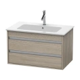 База под раковину Duravit Ketho для ME by Starck, 2 выдвижных ящика, 480x800x475 мм, цвет Сосна серебристая (KT642903131) - миниатюра фото 1