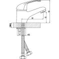 Смеситель для раковины Rossinka A A35-11 - миниатюра фото 2