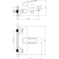 Смеситель для ванны с душем Zorg ZR 101 W-1 - миниатюра фото 2