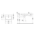 Раковина DURAVIT Happy D2 65x46 см, белая, шлифованная, с креплением и отверстием под смеситель (2315600000) - миниатюра фото 2