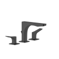 GESSI Rilievo — Трехрычажный смеситель для раковины в насыщенном черном цвете (59011#299) - миниатюра фото 1