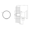 Смеситель для ванны GESSI ORIGINI со шланговым подключением, цвет Finox Brushed Nickel (66169#149) - миниатюра фото 2