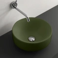 Круглая накладная раковина Kerasan Cento 45 см без отверстия, цвет Verde Muschio (355711 Verde muschio *0) - миниатюра фото 1