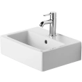 Раковина Duravit Vero мебельная для умывания с переливом, 1 отверстие под смеситель, 450×350 мм, белый (704450000) - миниатюра фото 1