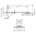 Верхний душ AX ShowerSolution 250x250 мм, 1 струя, с держателем 450 мм (хром) (35306000) - миниатюра фото 2