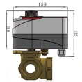 Сервопривод для трехходового смесительного клапана Zeissler 230v 120s 3-х точечный - миниатюра фото 4