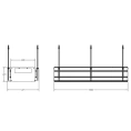 Линейный профиль GESSI BINARIO 1090 мм, 5 модулей, цвет Black XL, система Shift-Fix (61012#299) - миниатюра фото 2