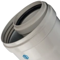 Элемент дымохода конденсационного Stout труба 2000 мм DN60/100 м/п PP-FE SCA-8610-002000 - миниатюра фото 2