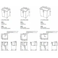 KERASAN комплект для постирочной 60х60см цвет rovere scuro - миниатюра фото 2