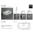 Напольная раковина SIMAS Londra 105x57 см, белая, с кронштейнами - миниатюра фото 6